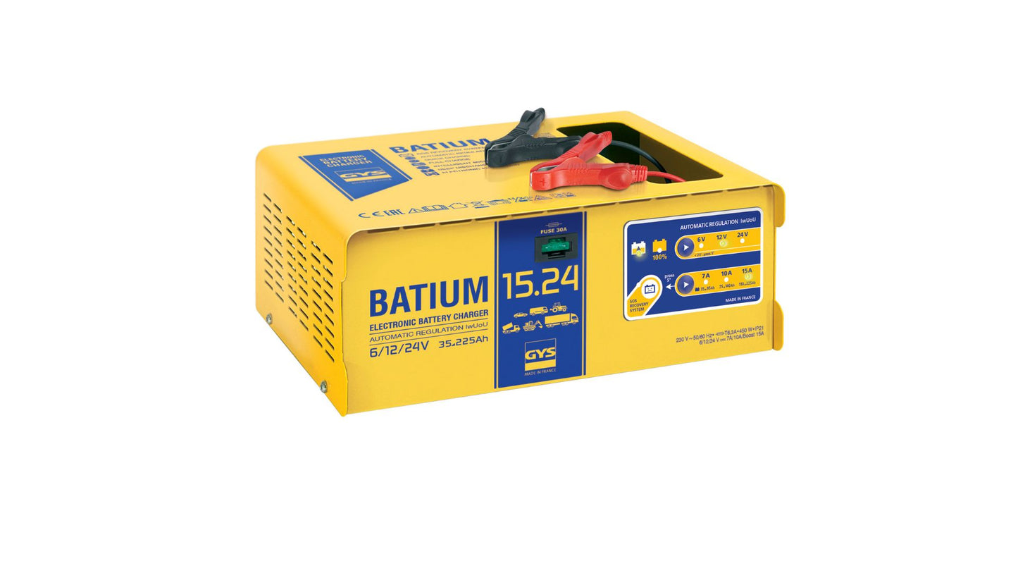 GYS Batium 15-24 accu lader 6-12-24 volt