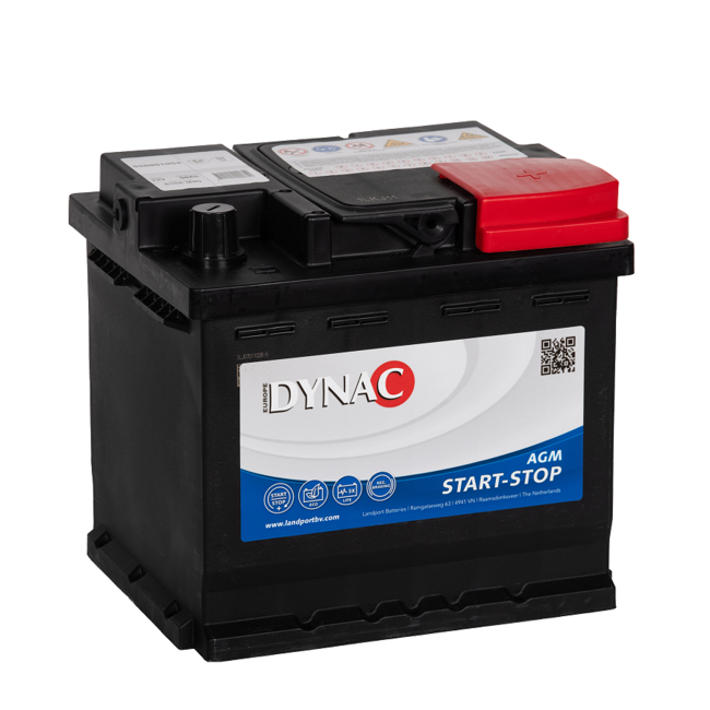 Dynac AGM Start Stop 12 volt 50 Ah