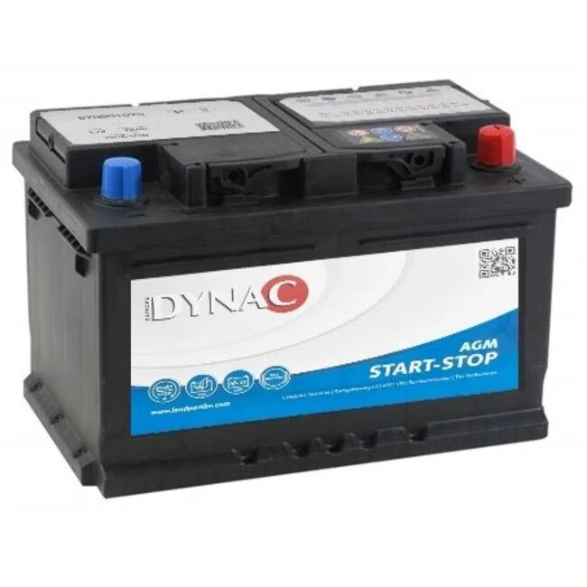 Dynac AGM Start Stop 12 volt 70 Ah