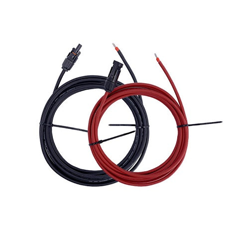 Solar Cable 2X5M-4mm² met MC4+Electrical Terminal (Black+Red)