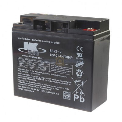 MK Powered ES1 2-12 AGM Deep Cycle Battery 12VDC 1 2Ah - View #8