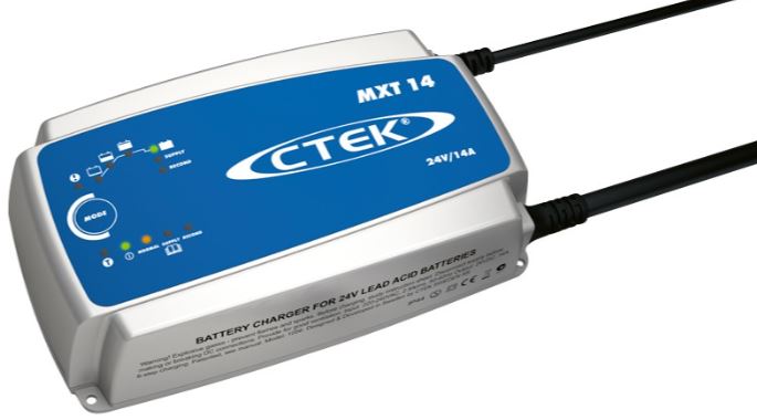 CTEK MXT.14 charger 24V/14A/IP65/ Battery Charger schuin