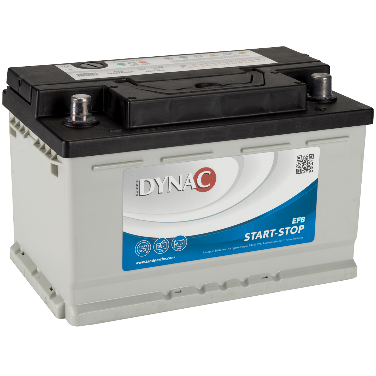 Dynac Auto accu EFB 12 volt 65 ah start - stop