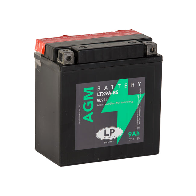 LTX9A-BS 12 volt 9,0 ah AGM motor accu