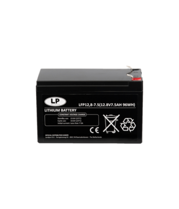 LITHIUM ACCU LFP V12,8-7,5- 12 VOLT 7,5 AH 96 WH