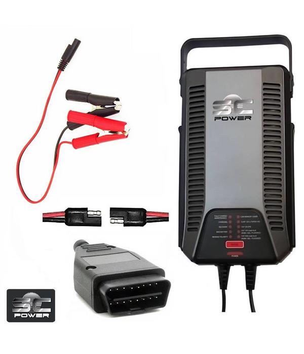 SC 120 POWER PREMIUM 12 A ACCULADER MET OBD II STEKKER