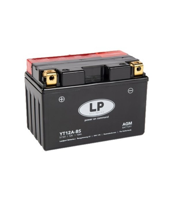 YT12A-BS 12 VOLT 10,0 AH AGM MOTOR ACCU